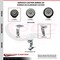 Service Caster 4 Inch Rubber on Aluminum Wheel Swivel Caster Set with Roller Bearings SCC SCC-20S420-RAR-4 - alternate 5